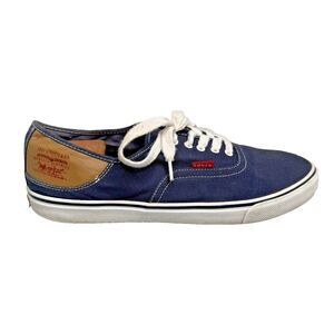 Levi Strauss Men’s Low Top Canvas Shoes Model 51641979U Blue US 13 UK 12 EU 47
